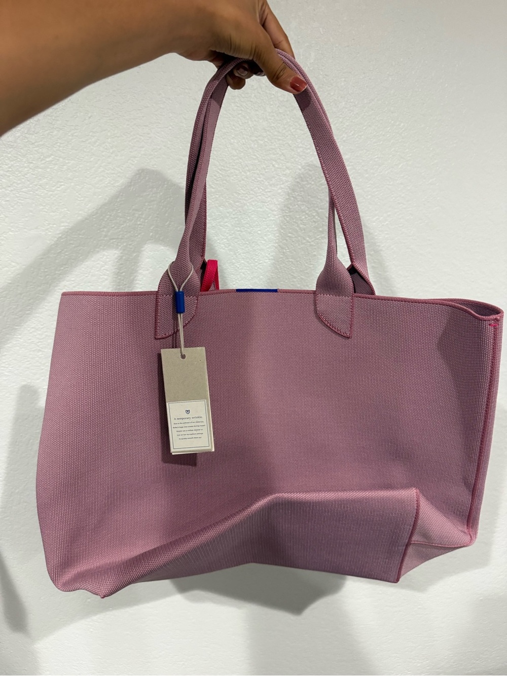 Rothy’s The Lightweight Tote Bag Light Petal Pink NWT - Picture 3 of 8